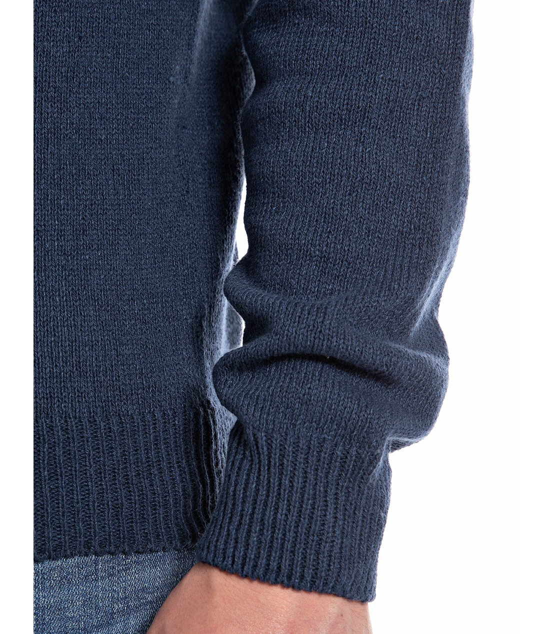 リサイクルコットンMIX クルーネックプルオーバー 詳細画像 ブルー 4